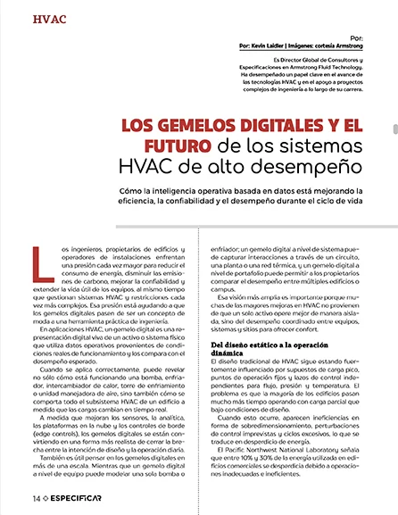 Páginas interiores del artículo sobre gemelos digitales