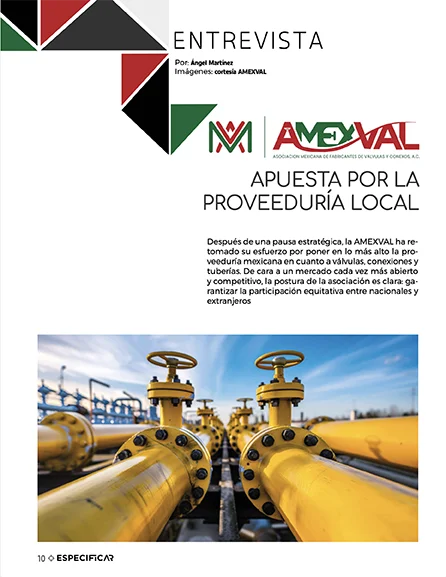 Páginas interiores del artículo sobre proveeduría nacional y AMEXVAL